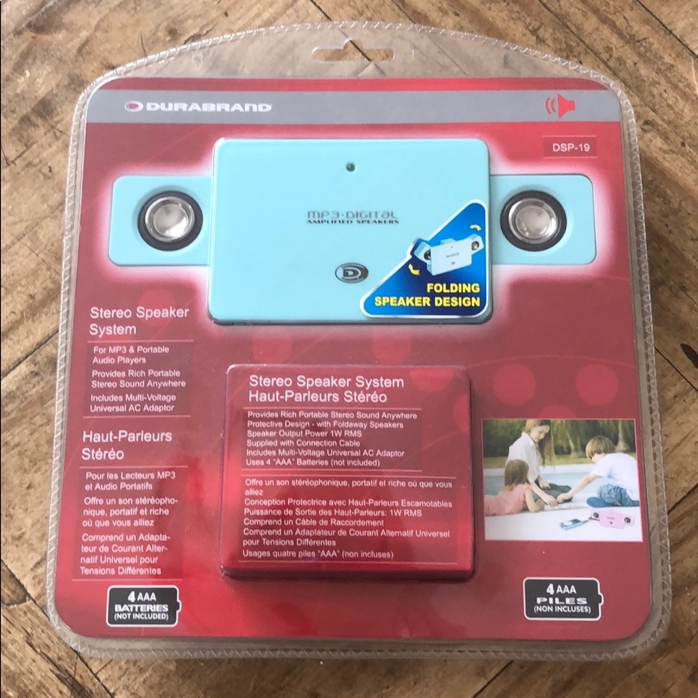 Brand New Durabrand Stereo Speaker System